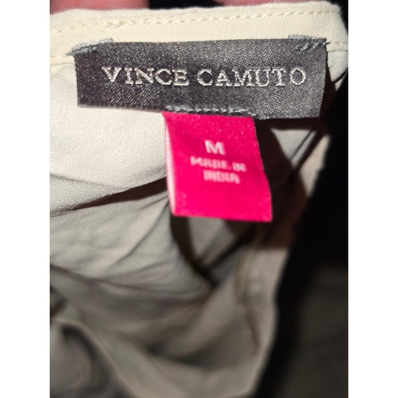 Vince Camuto Blouse Long Sleeve Striped Cuff Casual Top Size S - Picture 6 of 9